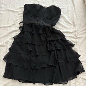 Elegant Black Strapless Dress
